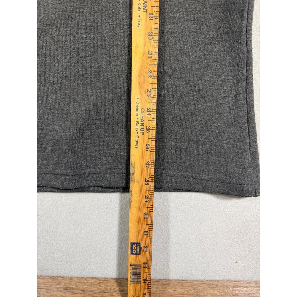 Gianni Versace Mens XL Gray Knit Quarter Button Mock Neck Pullover Long Sleeve